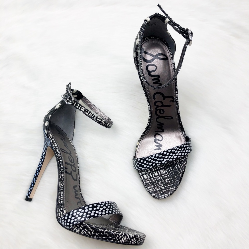 New Sam Edelman polka Dots Heeled Sandals Size 9